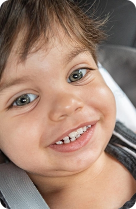 Child having their bite and alignment checked