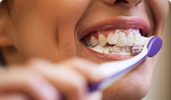 Child receiving a dental filling