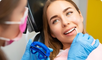 Younger teen with a still-developing smile