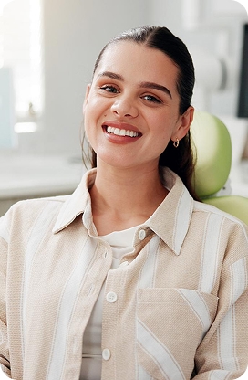 Teen smile being assessed for whitening candidacy