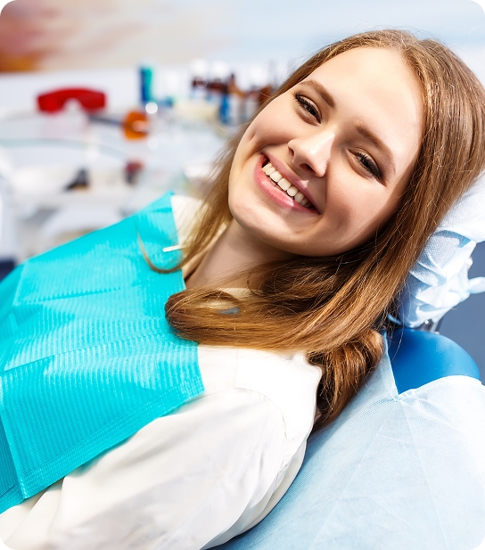 Teenage patient at a dental evaluation
