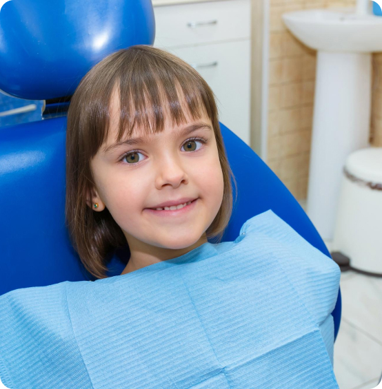 A young patient during a gentle dental check-up