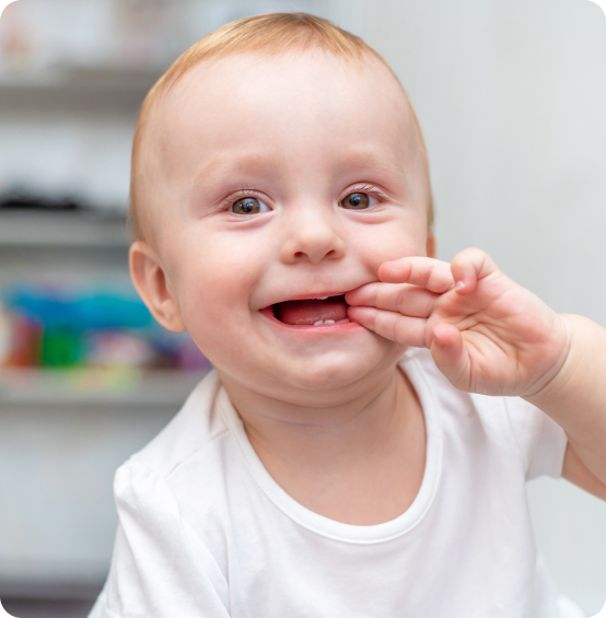 A young patient during a gentle dental check-up