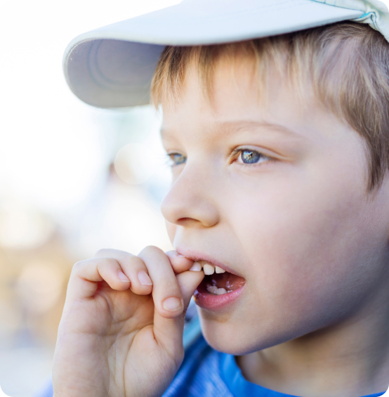 A young patient during a gentle dental check-up