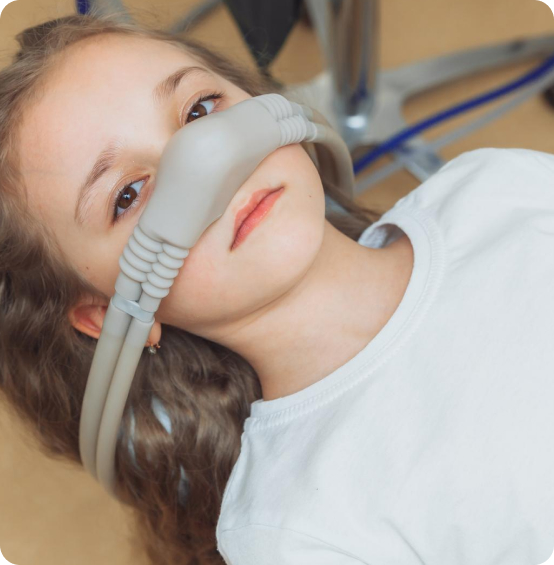 A young patient during a gentle dental check-up